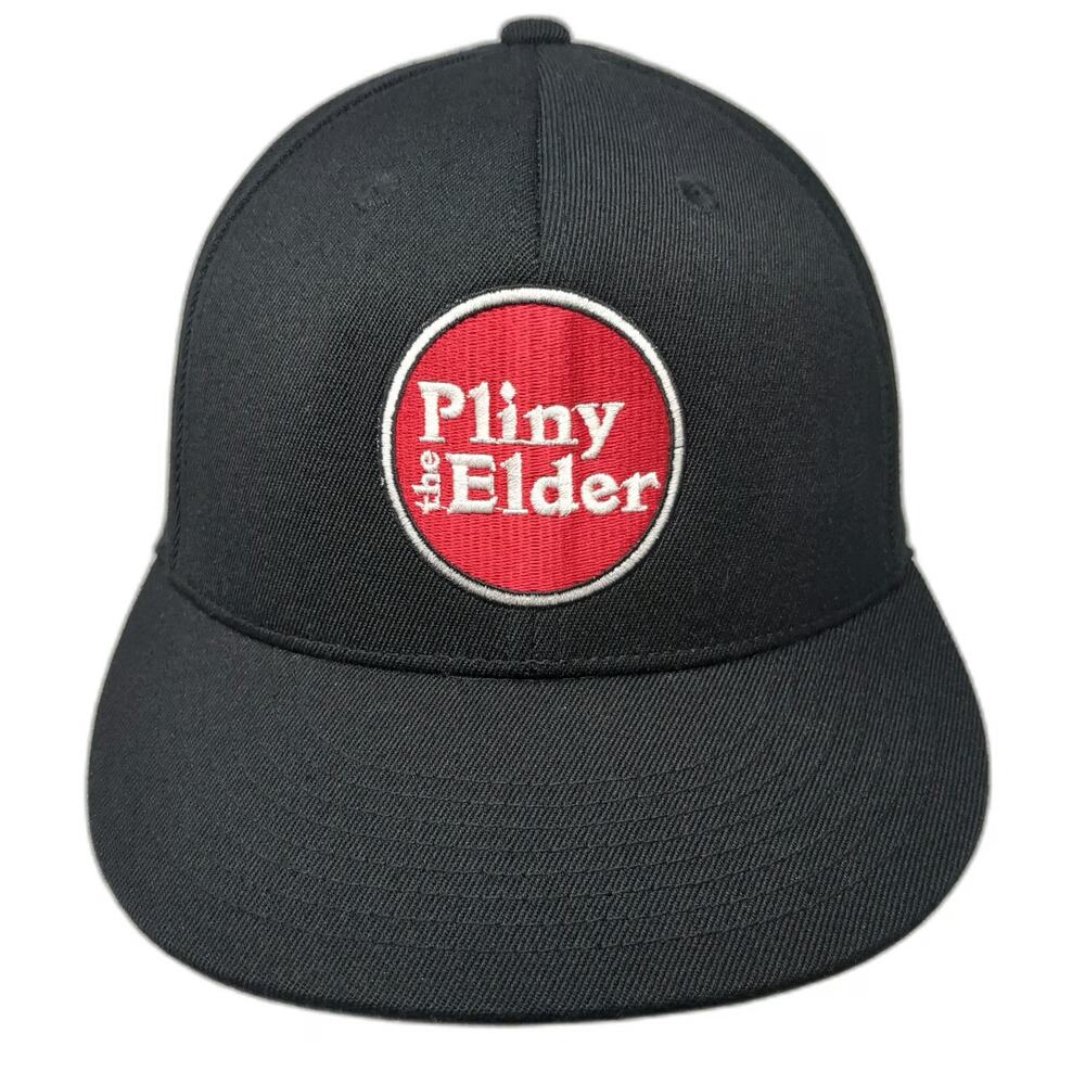 210 Fitted Baseball Cap Black Red White 7 1/4 Pliny the Elder Beer Hop hat